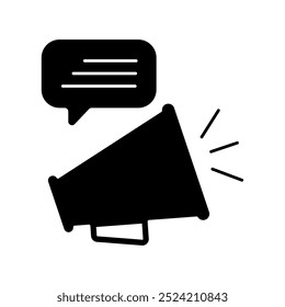 Anunciar icono de línea de concepto. Ilustración de elemento simple. anunciar diseño de símbolo de contorno de concepto.