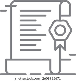 Announce Crisis management icon with black outline style. message, announce, warning, media, communicate, concept, advertising. Vector illustration