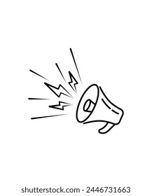 announce icon, vector best line icon.