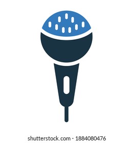Announce, microphone icon. Editable vector isolated on a white background.
