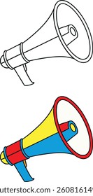 Announce Microphone Vector Graphic for Media Kits