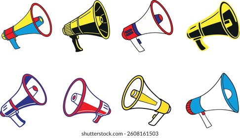 Announce Microphone Vector Graphic for Media Kits