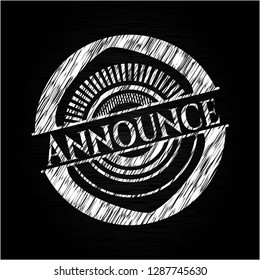 Announce on blackboard