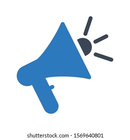 announce vector glyph colour icon 