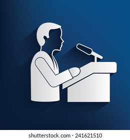 Announce,human resource design on blue background,clean vector