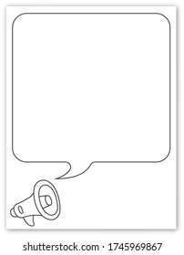 Announcement background for poster or other, vector eps10 