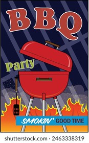 An announcement for a barbeque party.
