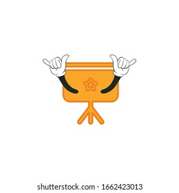 announcement board cartoon characters design with white background