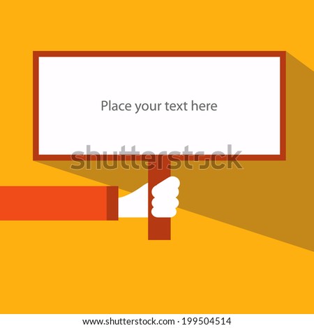 announcement board conceptual vector.