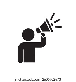 announcement, Business Advertisement icon vector 