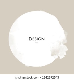 Ilustración de diseño de la placa de círculo de anuncio