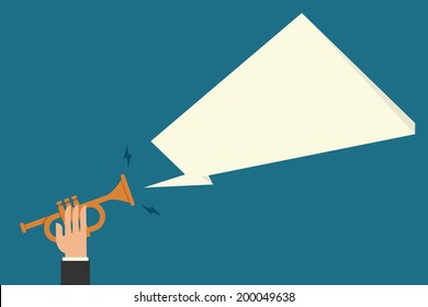 announcement flat design