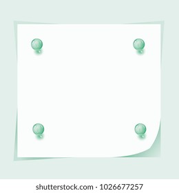 Announcement. Frame. Menu. Paper sheet. Piece of paper crushed by balls. Piece of paper crushed by balls