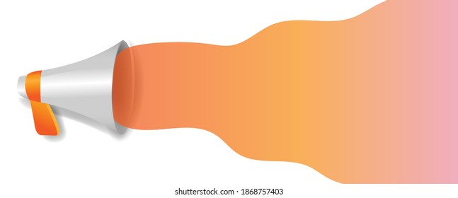 Announcement Grand Opening Poster With Text With Gradient Mesh, Vector Illustration
