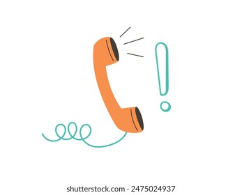 Anuncio de la Ilustración vectorial de llamada de mano