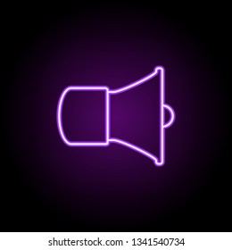 announcement icon. Elements of Web in neon style icons. Simple icon for websites, web design, mobile app, info graphics