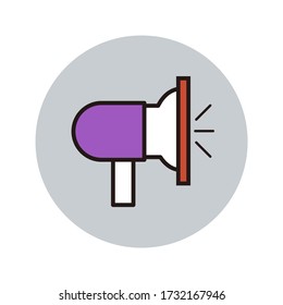 icono de anuncio con ilustración de pantalla plana