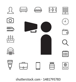 announcement icon illustration isolated vector sign symbol