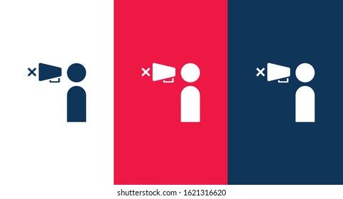 Announcement icon illustration isolated vector sign symbol