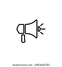 Announcement icon. Megaphone icon. Loudspeaker icon