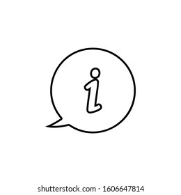 Announcement icon. Simple thin line, outline vector of web icons for ui and ux, website or mobile application
