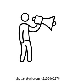 Announcement icon in vector. Logotype