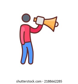 Announcement icon in vector. Logotype