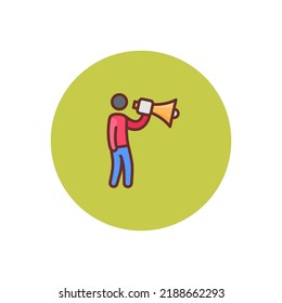 Announcement icon in vector. Logotype