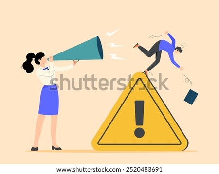 Announcement of important messages or alerts to be cautious