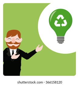 announcement lights off, green background