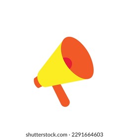 Announcement megaphone icon design vector illustration for business banner, poster, promotion, advertising. 