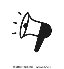 Announcement Megaphone Isolated Vector Icon Illustration