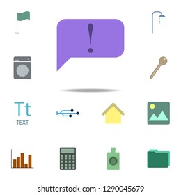 Announcement message icon. color web icons universal set for web and mobile