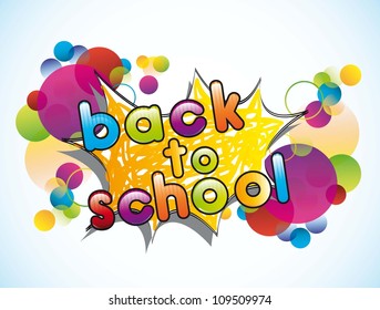 announcement of school, back to school .vector illustration