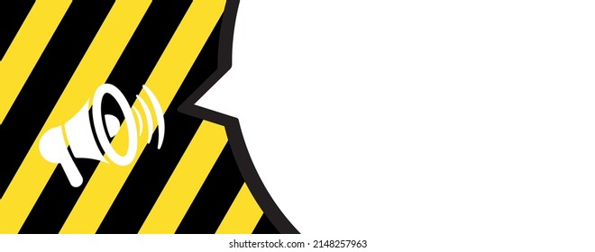 announcement sign on red background