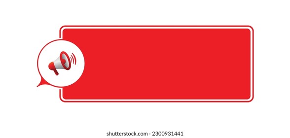 announcement sign on white background