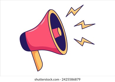Announcement Social Media Flat Sticker Design