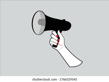 
announcement speaker hand drawn design good news happy happiness vector art design