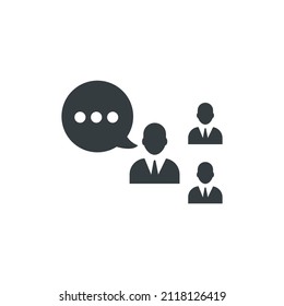 Announcement speech icon, vector illustration