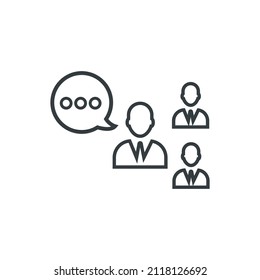 Announcement speech icon, vector announcement speech icon, vector illustration