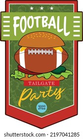 An announcement for a tailgate party.