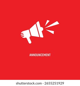 announcement text information sign vector