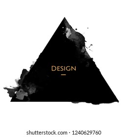 Announcement triangle Badge template design illustration