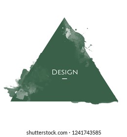 Ilustración de diseño de la placa de asignación de triángulo de anuncio