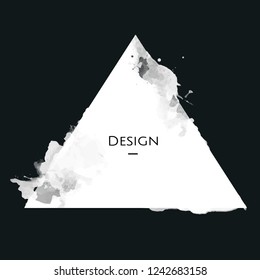 Announcement triangle Badge template design illustration