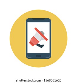 announcement vector flat  colour  icon 