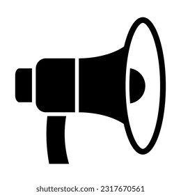 Announcement Vector Glyph Icon For Personal And Commercial Use.
