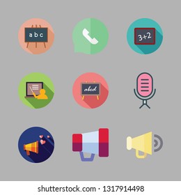 announcement vector icon set