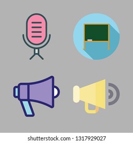 announcement vector icon set