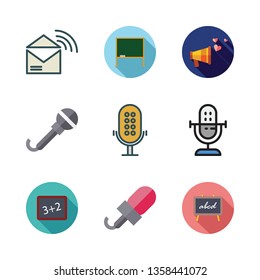 announcement vector icon set